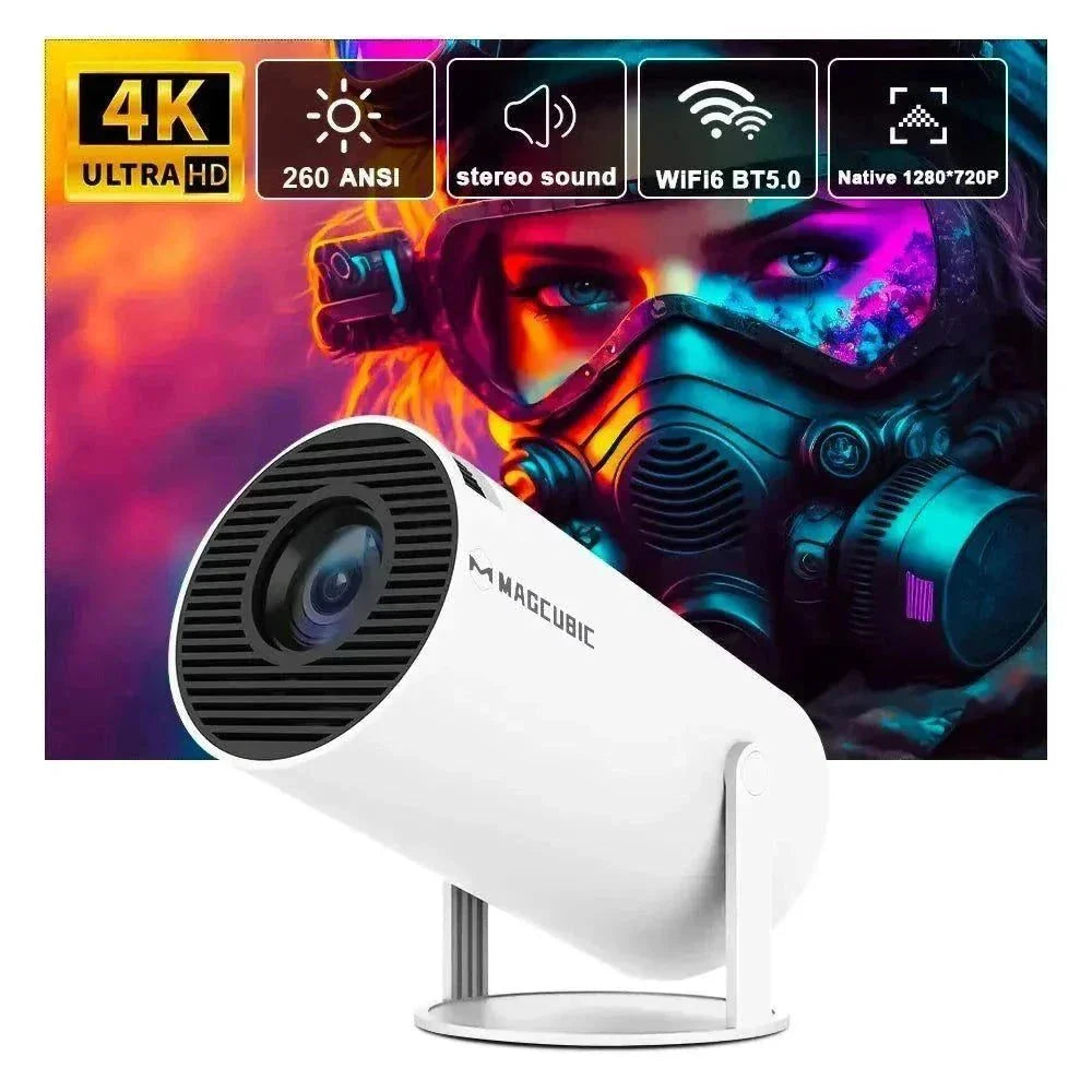 Magcubic 4K Android 11 HY300 Pro projector with 4K Ultra HD, stereo sound, WiFi6 and Bluetooth 5.0 connectivity
