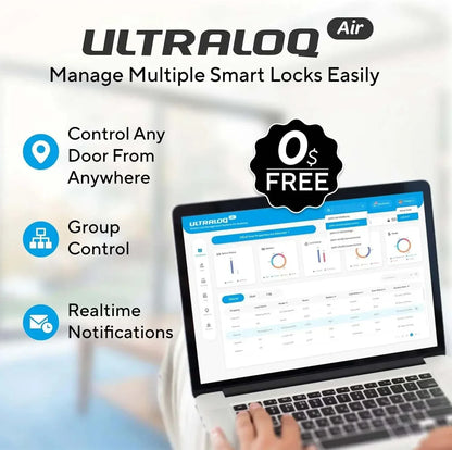 FingerGuard Smart Lock with 360° fingerprint ID, anti-peep keypad, smartphone app control, and real-time notifications
