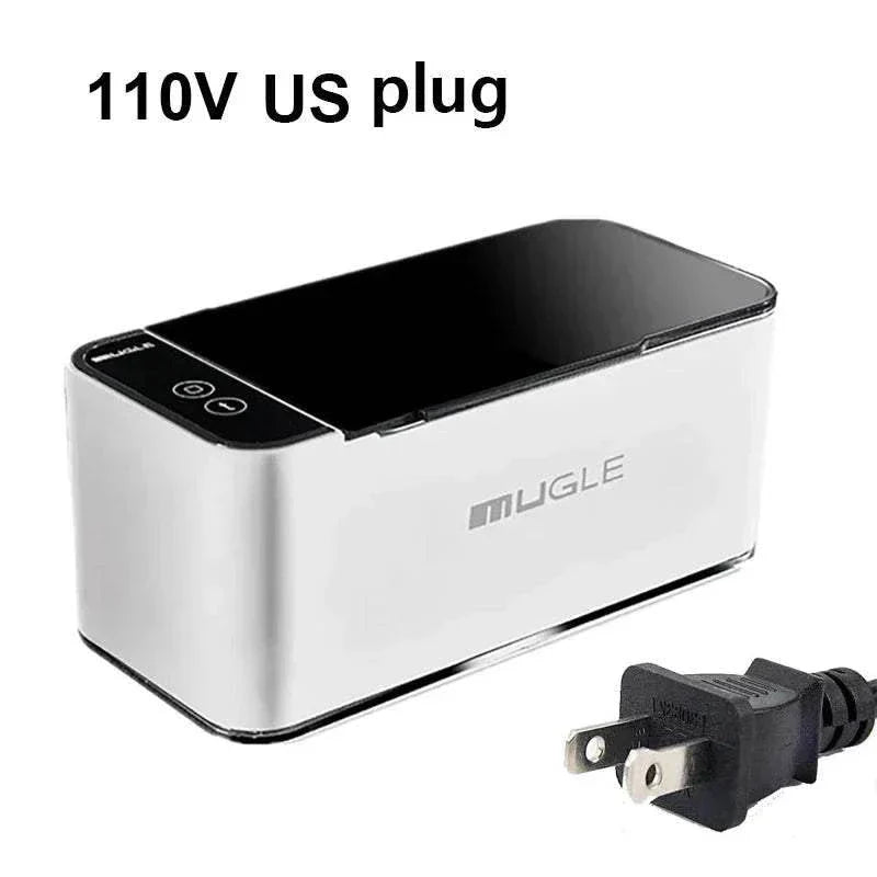 Ultrasonic 35W Cleaning Machine with 500ML tank and 110V US plug for efficient, quiet cleaning of jewelry and glasses